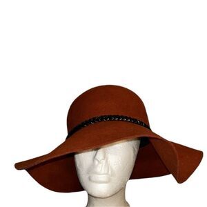Women’s Wool Orange Rust 100% Wool Hat(One Size)